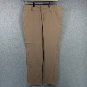 Twiggy London Pants Womens Size 6 Brown 100% Cotton Straight Leg Stretch